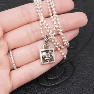 Authentic Chrome Hearts Heart Charm Necklace